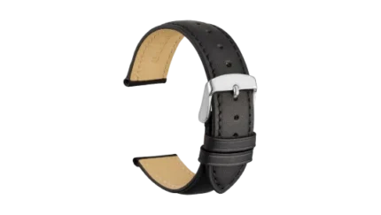 Leather Watch Band - Black