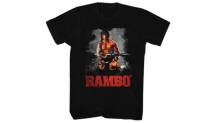 Rambo Print T-Shirt - Black