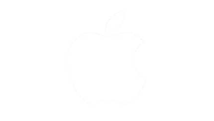 Apple white Sticker 4"x5"