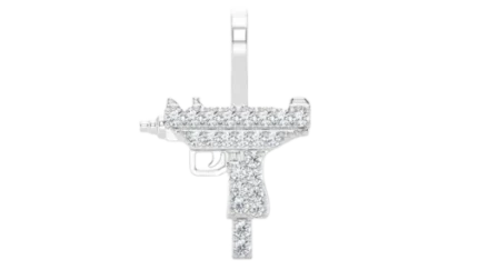 Uzi Diamond Pendant 14k - 0.15ctw