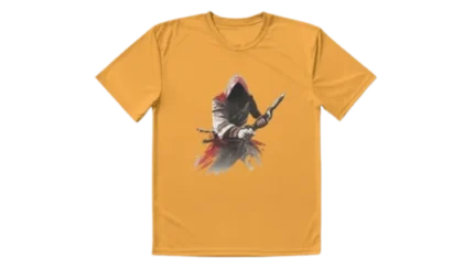 Hidden Blade Graphic Gold T-Shirt ASC166